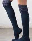 Leto Lace Topped Over the Knee Socks