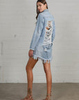 Insane Gene Heavy Body Destroyed Shirt Dress