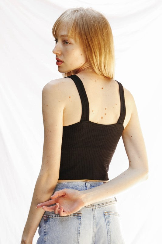 Miss Sparkling Support Cropped Tank