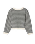 Lilou Herringbone Crew Neck Sweater - My Pampered Life Seattle