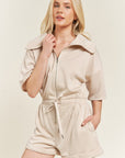 PLUS Jade by Jane Terry Zip Front Romper