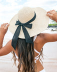 Bow Accent Peasant Sun Hat - Online Only