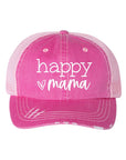 Happy Mama Embroidered Hat