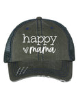 Happy Mama Embroidered Hat