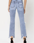 VERVET by Flying Monkey Super High Rise 90's Straight Crop Jeans