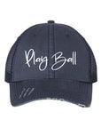 Play Ball Embroidered Trucker Hat