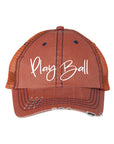 Play Ball Embroidered Trucker Hat