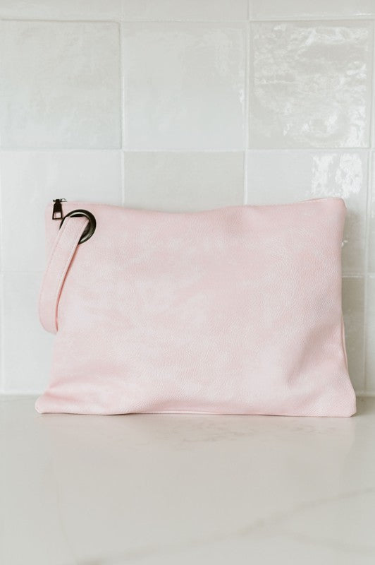 Alexa Oversized Clutch with Wristlet