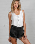 Denim Lab USA High Rise Black Shorts