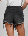 Denim Lab USA High Rise Black Shorts