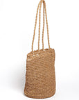 Straw Bucket Beach Bag