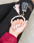 Classic Pearl Key Ring Bracelet