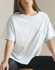 Fabina Pocket Oversized Crop Tee