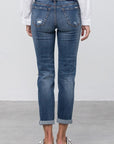 Denim Lab USA Ripped Boyfriend Jeans