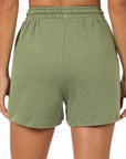 Zenana Cotton Drawstring Shorts in Teal, Bone, Ash Grey - My Pampered Life Seattle