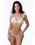 Lemon Ruffle Bikini Set