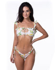 Lemon Ruffle Bikini Set