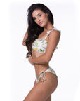 Lemon Ruffle Bikini Set