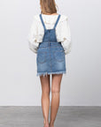 Insane Gene Frayed Detail Overall Skirt