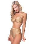 Gold High Waist Bikini Set