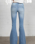 Insane Gene Mid-Rise Banded Wider Flare Jeans