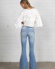 Insane Gene Mid-Rise Banded Wider Flare Jeans