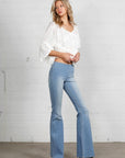 Insane Gene Mid-Rise Banded Wider Flare Jeans