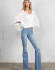 Insane Gene Mid-Rise Banded Wider Flare Jeans