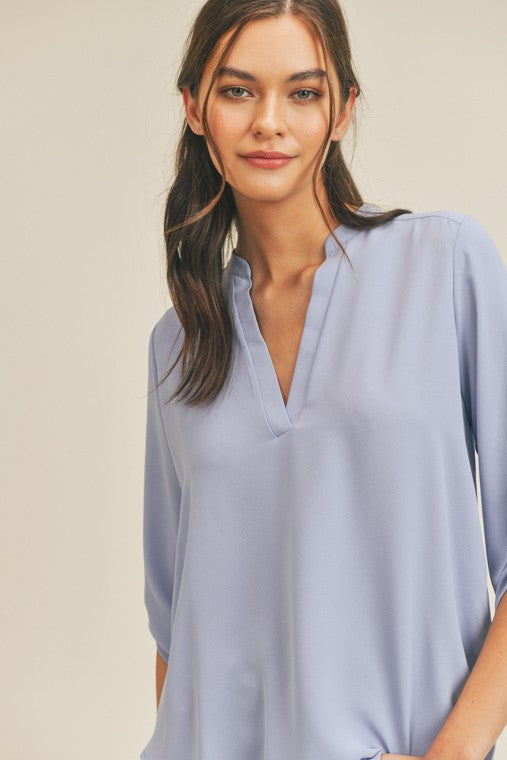 lush v neck blouse