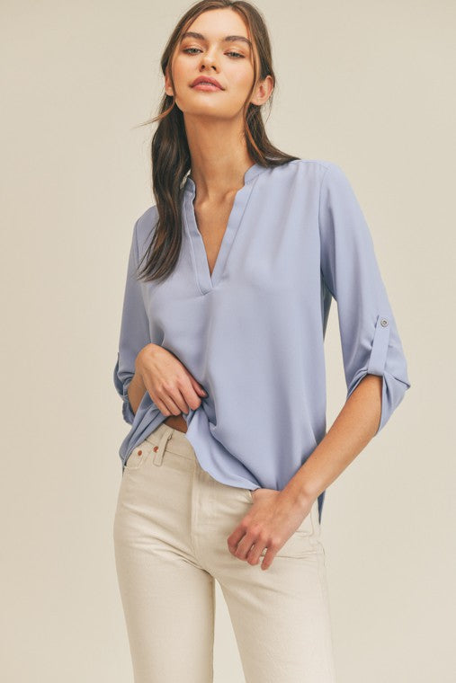 Lush Clothing V Neck Top