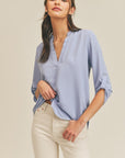 Lush Clothing V Neck Top