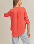 Lush Clothing V Neck Top