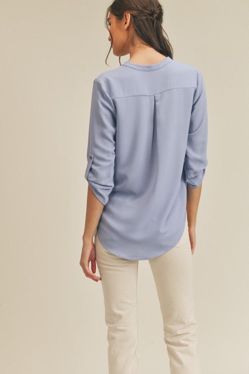 Lush Clothing V Neck Top