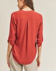 Lush Clothing V Neck Top