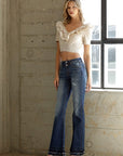 Insane Gene Mid-Rise Double Unhem Premium Flare Jeans