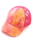 CC Tie Dye Mesh Pony Cap