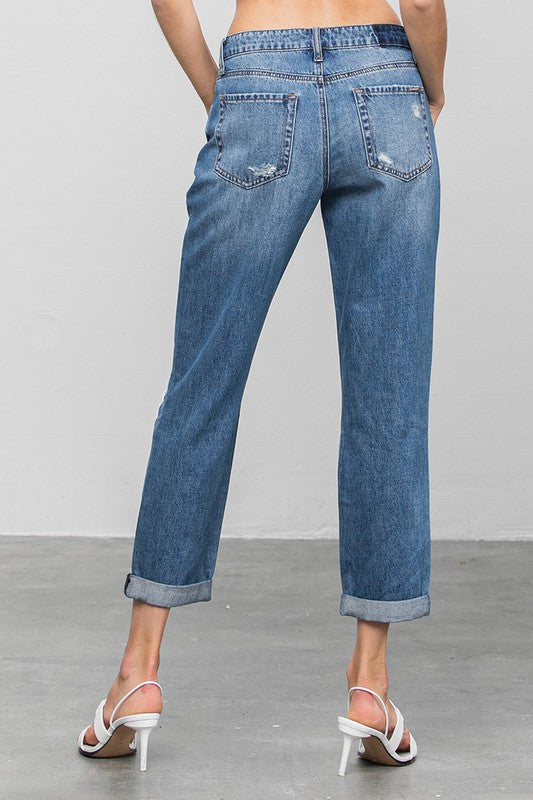 Insane Gene Distressed Premium Boyfriend Jeans