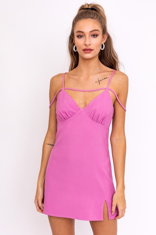 Le Lis Strap Detail Mini Dress