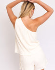 Gilli Sleeveless One Shoulder Romper