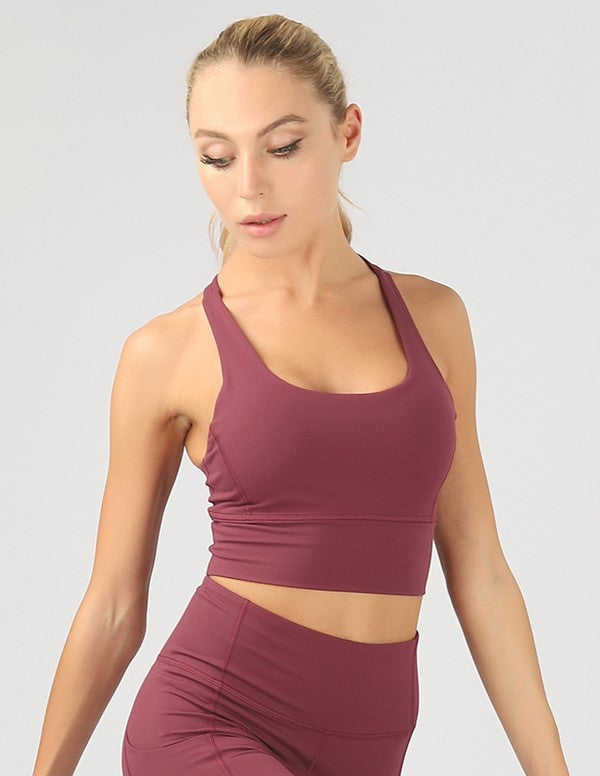 OTOS Active Strappy Back Active Crop Top