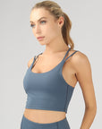 OTOS Active Split Shoulder Strap Crop Top