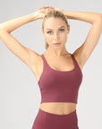 OTOS Active Split Shoulder Strap Crop Top