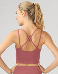 OTOS Active Split Shoulder Strap Crop Top