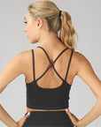 OTOS Active Split Shoulder Strap Crop Top