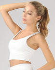 OTOS Active Split Shoulder Strap Crop Top