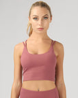 OTOS Active Split Shoulder Strap Crop Top