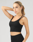 OTOS Active Split Shoulder Strap Crop Top