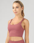 OTOS Active Split Shoulder Strap Crop Top