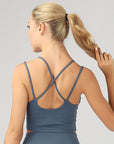 OTOS Active Split Shoulder Strap Crop Top