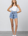 Insane Gene High Waisted Paper Bag Shorts